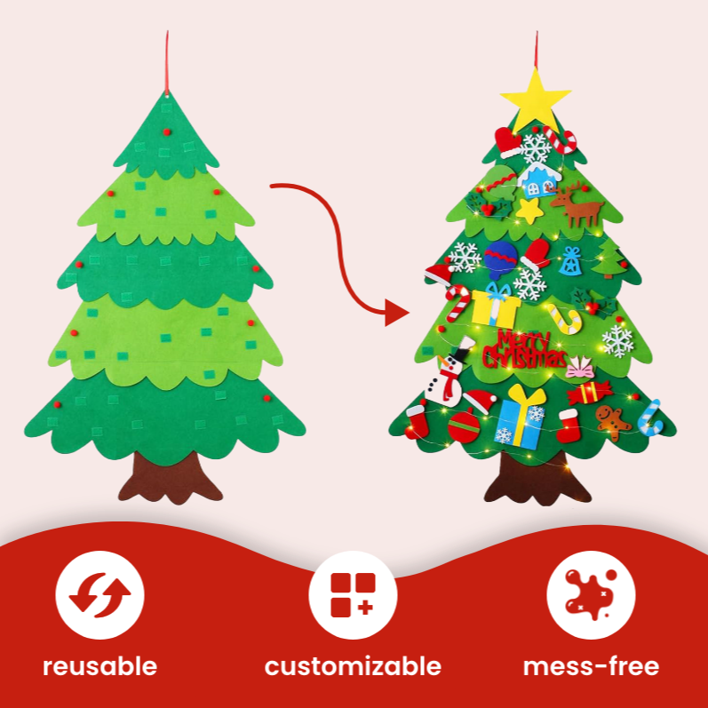 felt christmas tree